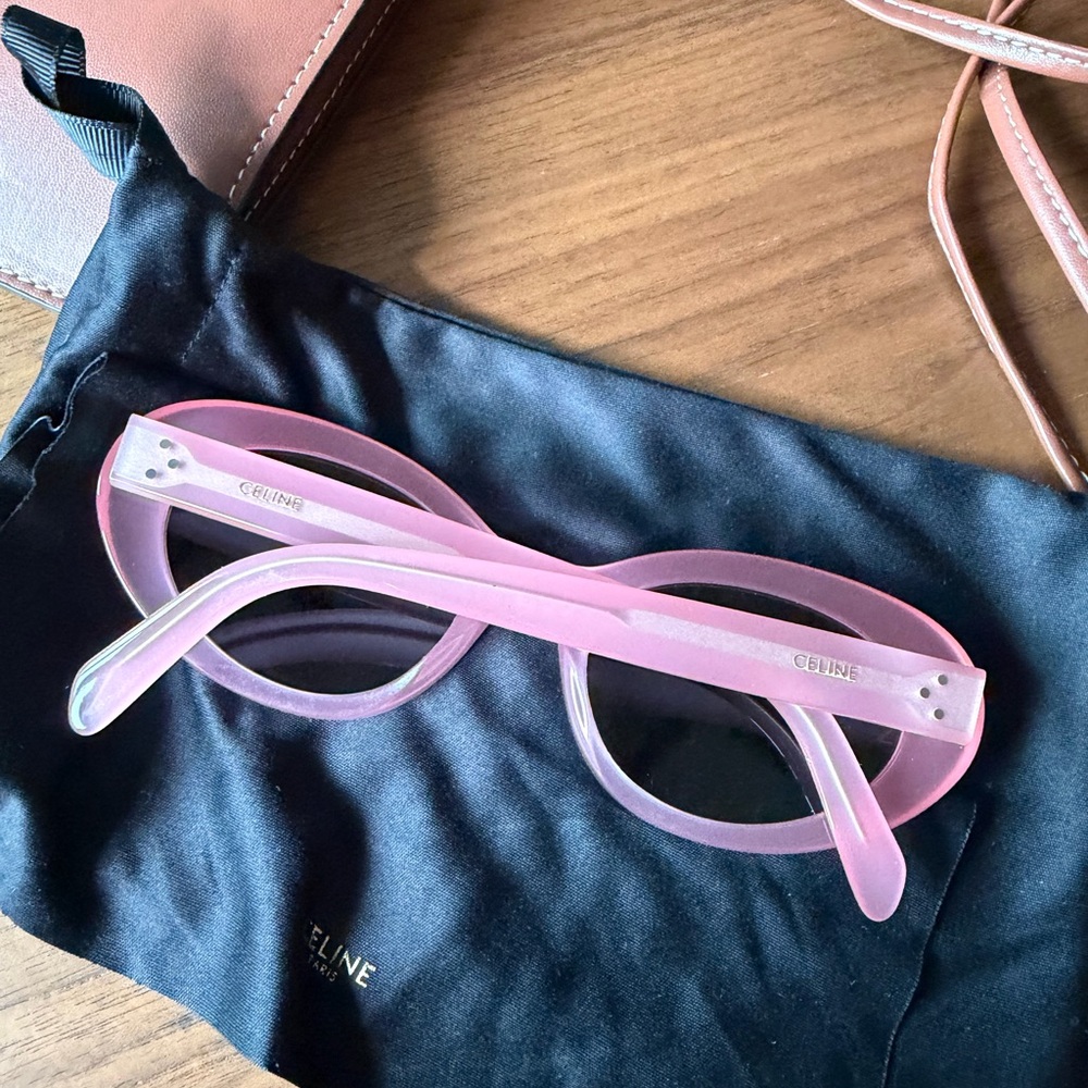 Celine pink cat eye sunglasses - Picture 3 of 7